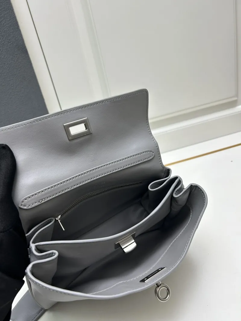 Balenciaga Gray Top Handle Crossbody Bag 9027 - Image 8