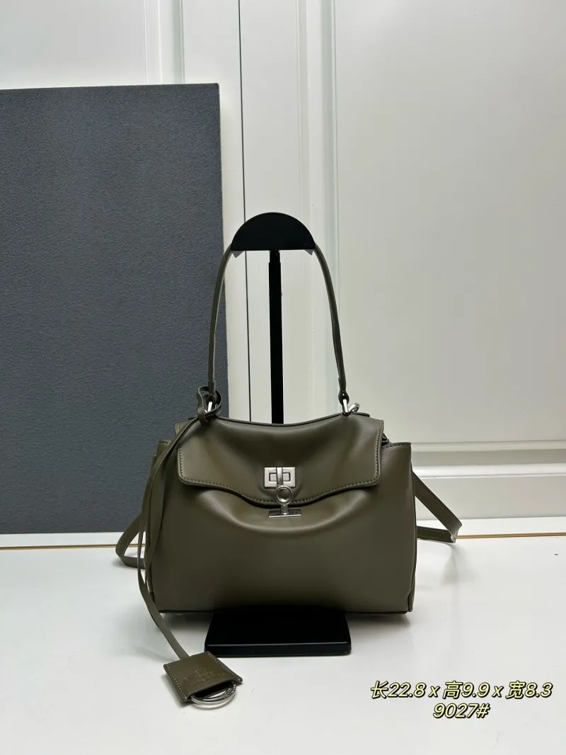 Alternative view of Balenciaga Olive Green Top Handle Crossbody Bag 9027