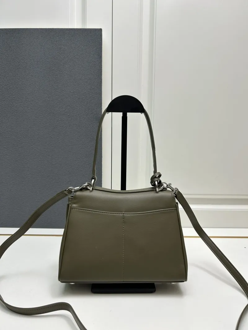 Balenciaga Olive Green Top Handle Crossbody Bag 9027 - Image 3