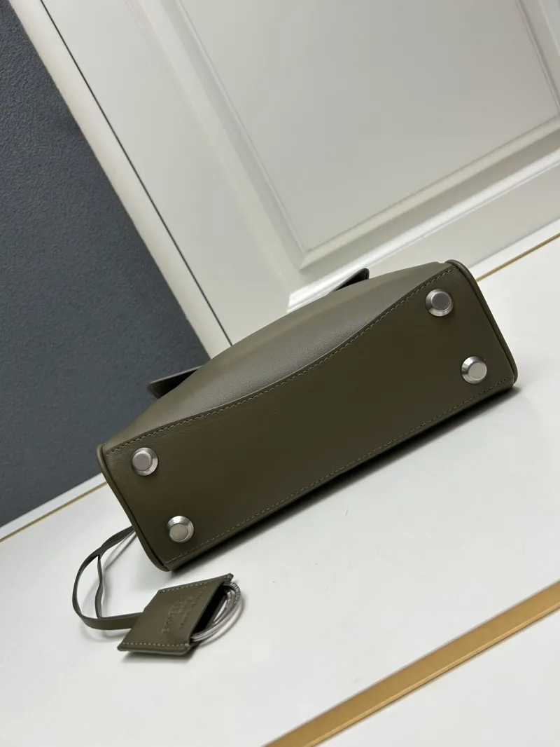 Balenciaga Olive Green Top Handle Crossbody Bag 9027 - Image 7