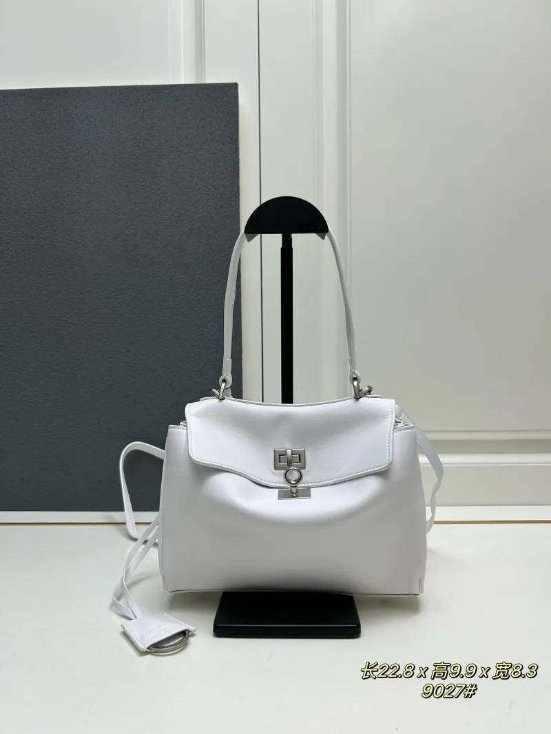 Balenciaga White Top Handle Bag 9027 - Image 3