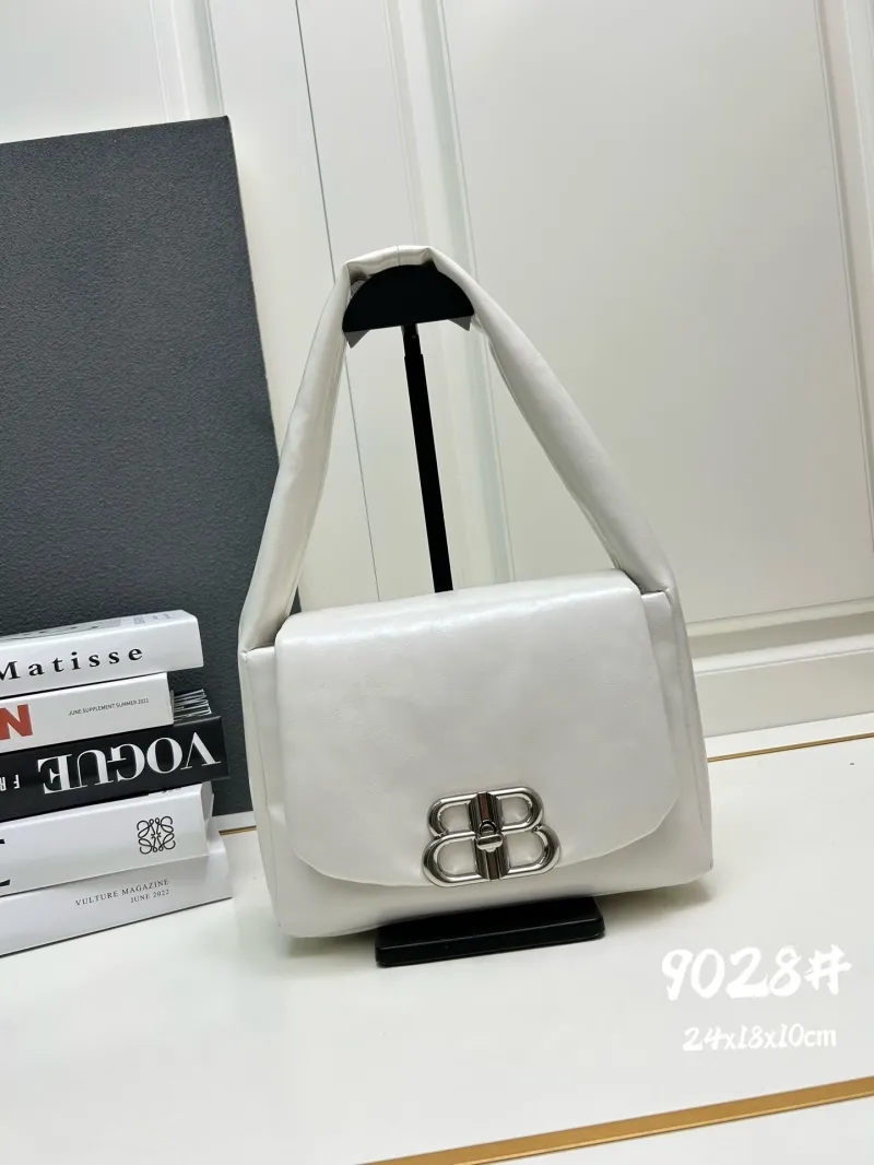 Balenciaga White Top Handle Bag 9028