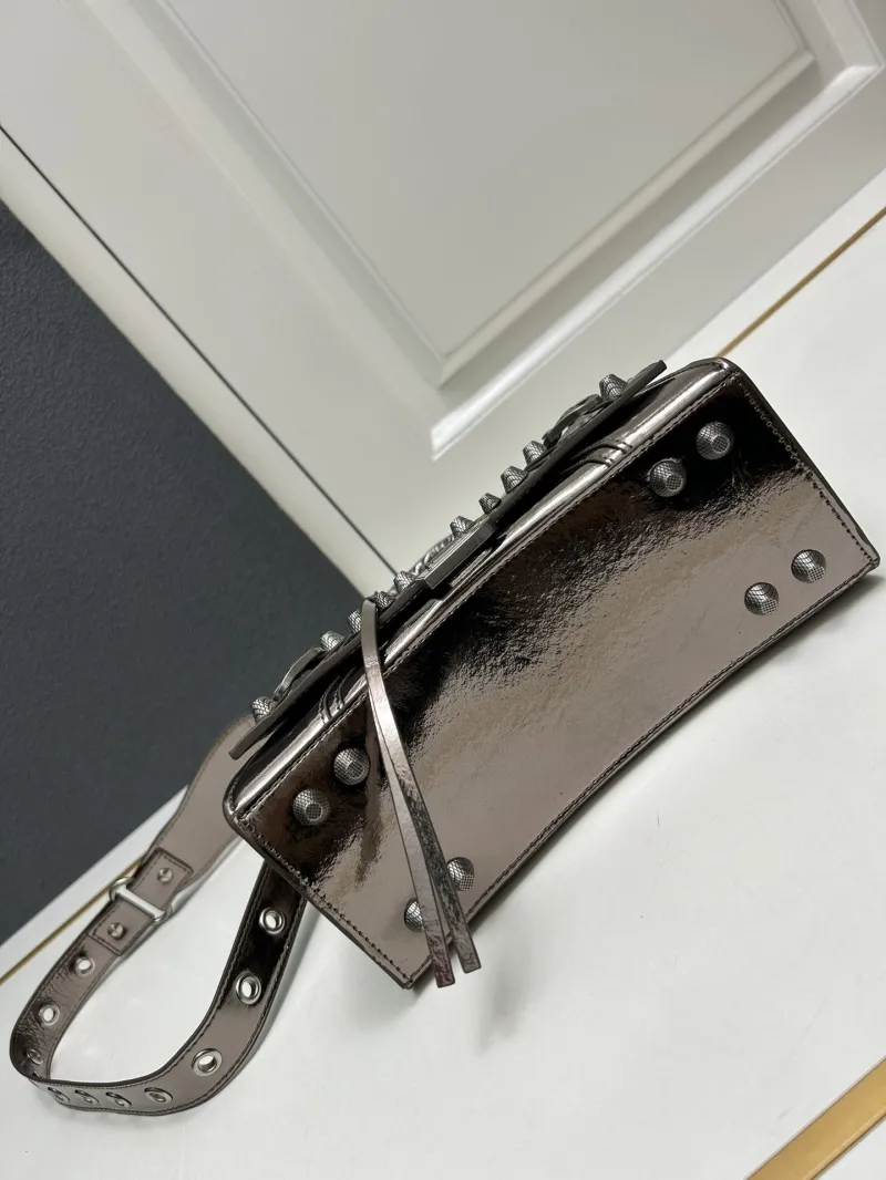 Balenciaga Metallic Top Handle Crossbody Bag 9026 - Image 7
