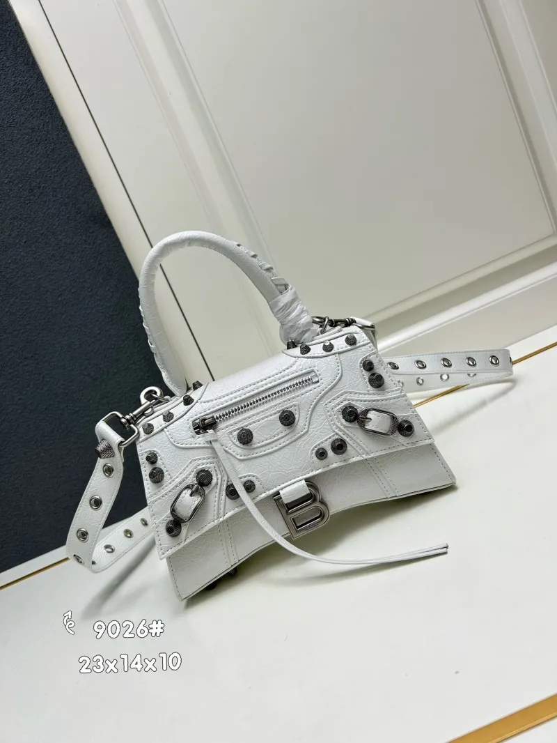 Balenciaga White Top Handle Bag 9026