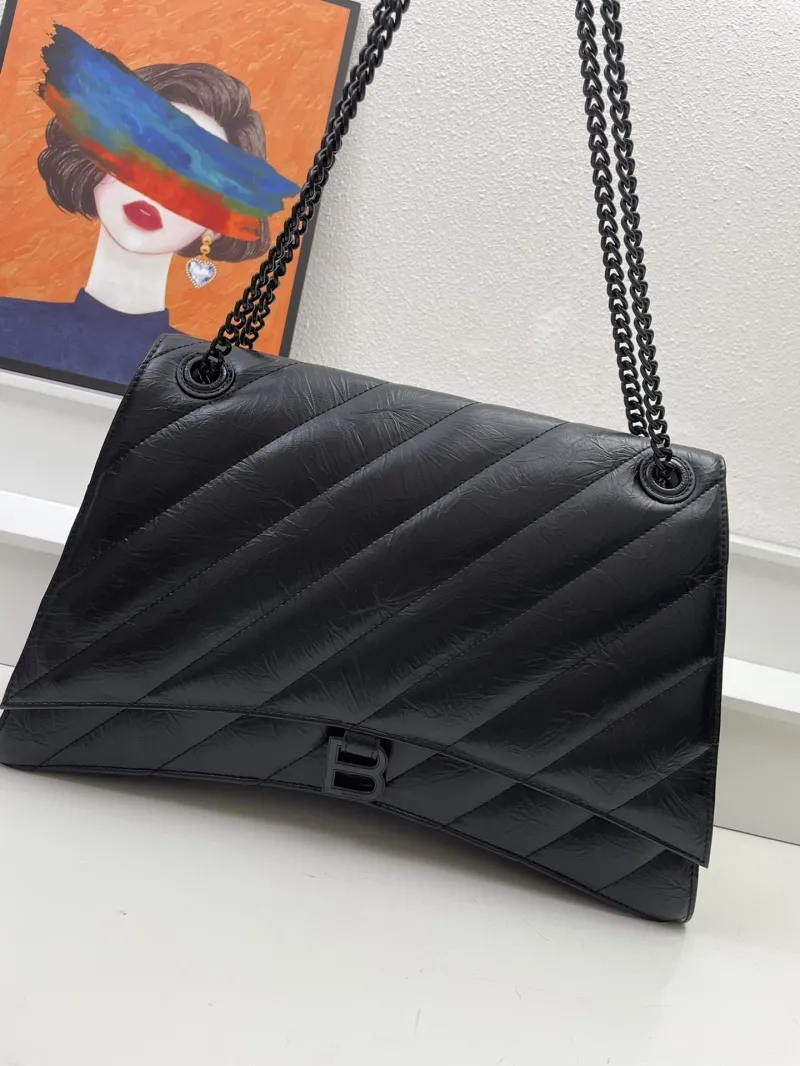 Balenciaga Black Chain Shoulder Bag 8911 39.9cm - Image 3