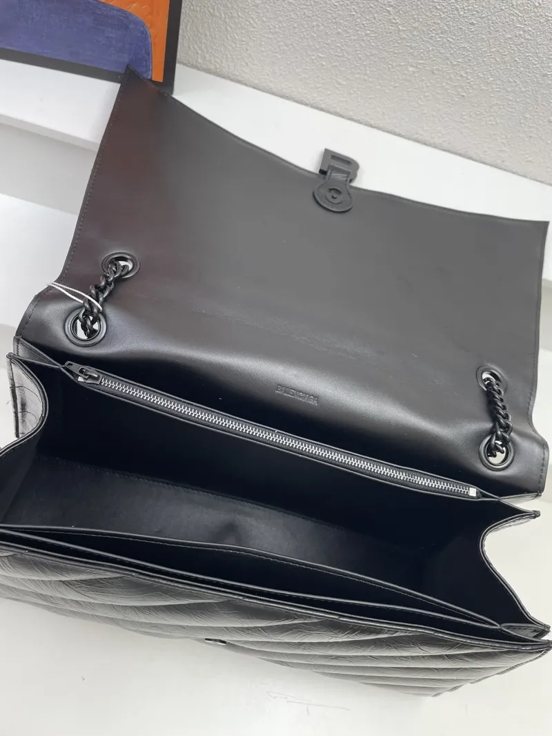 Balenciaga Black Chain Shoulder Bag 8911 39.9cm - Image 8