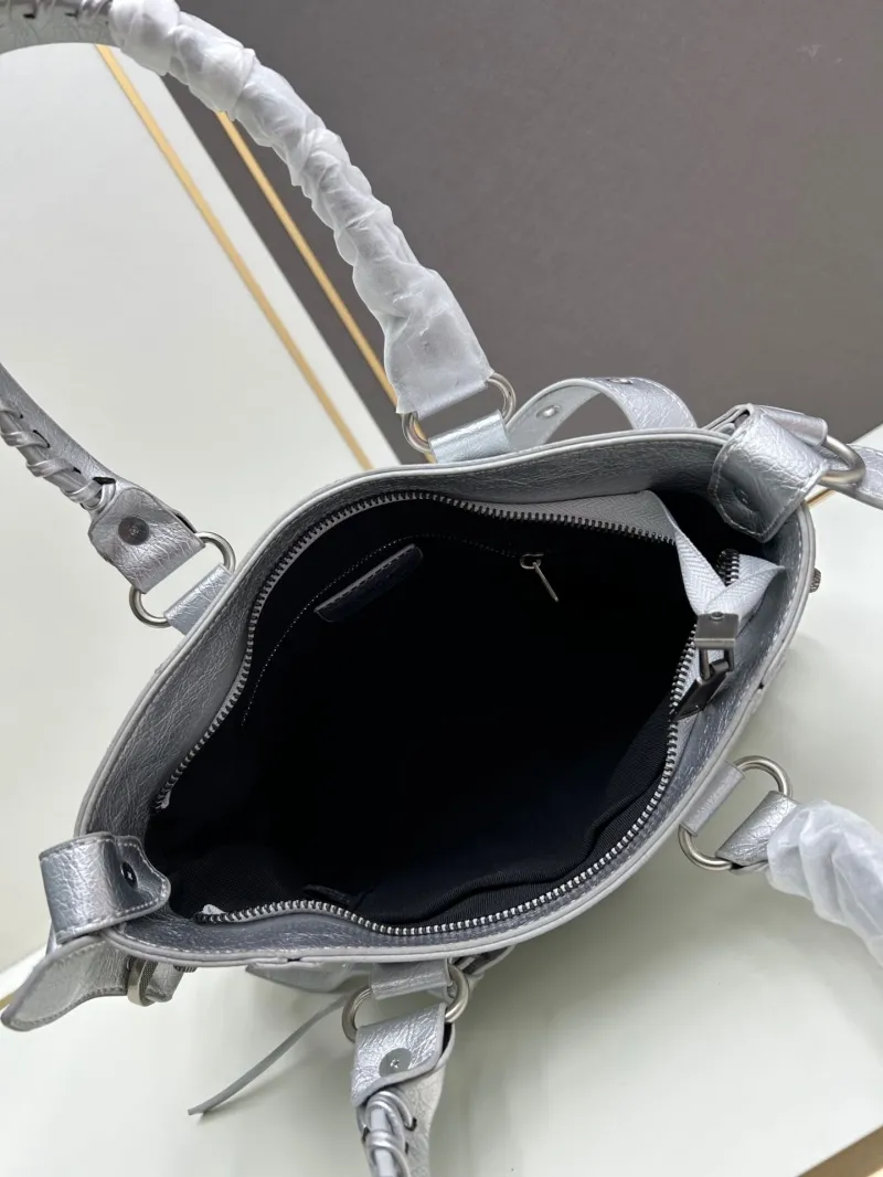Balenciaga Silver Top Handle Bag 6028 - Image 7