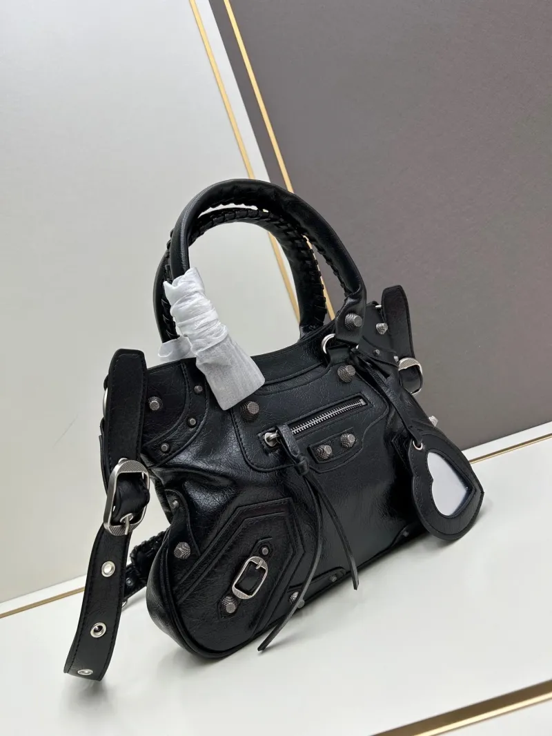 Alternative view of Balenciaga Black Top Handle Shoulder Bag 6028