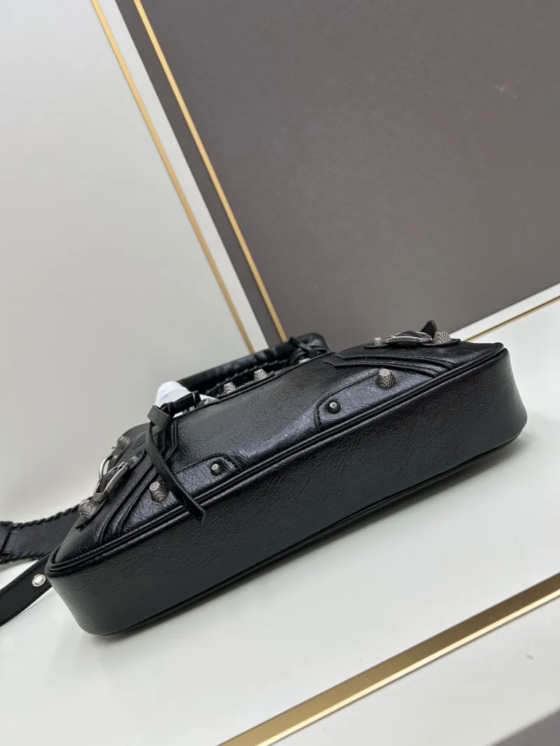 Balenciaga Black Top Handle Shoulder Bag 6028 - Image 5