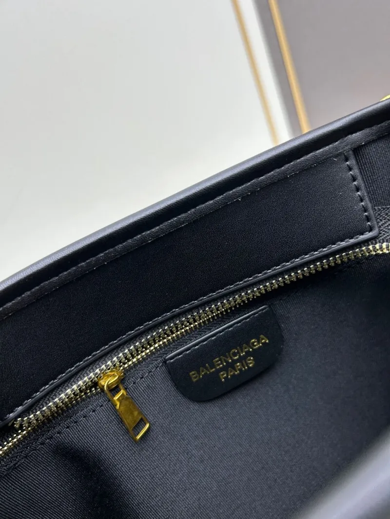 Balenciaga White Black Canvas Tote Bag 6034 - Image 8