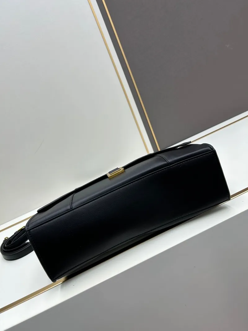 Balenciaga Black Leather Top Handle Handbag 6899 - Image 5