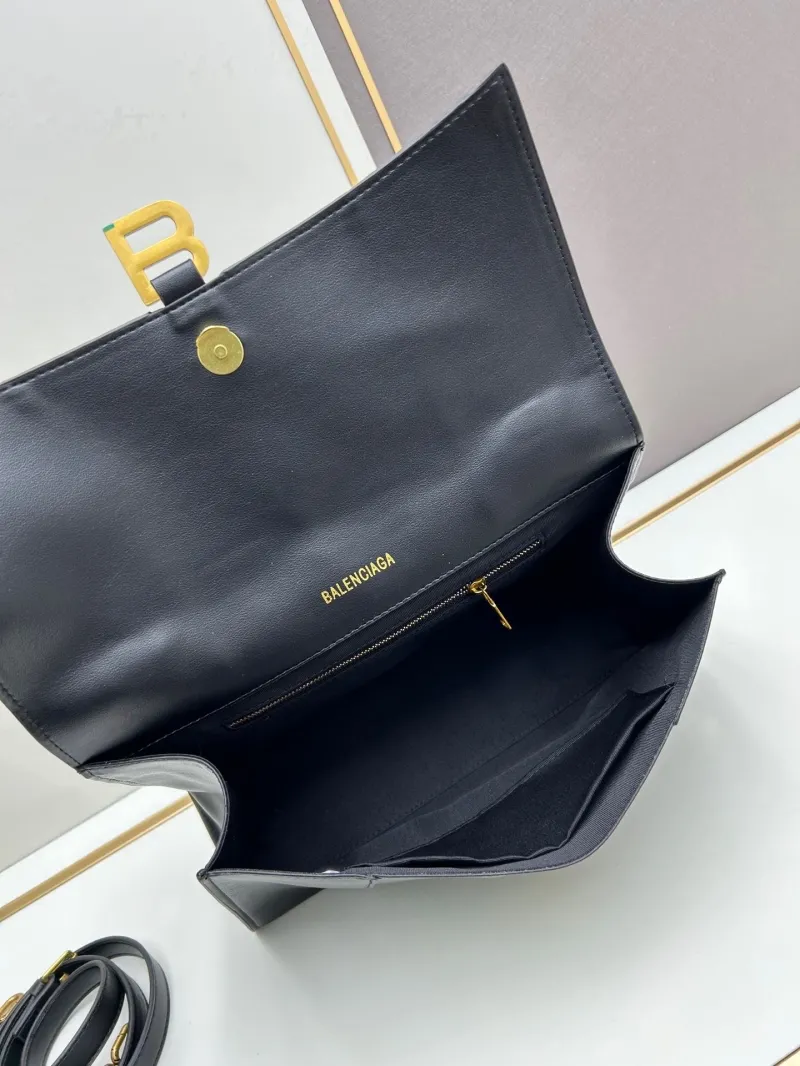 Balenciaga Black Leather Top Handle Handbag 6899 - Image 7
