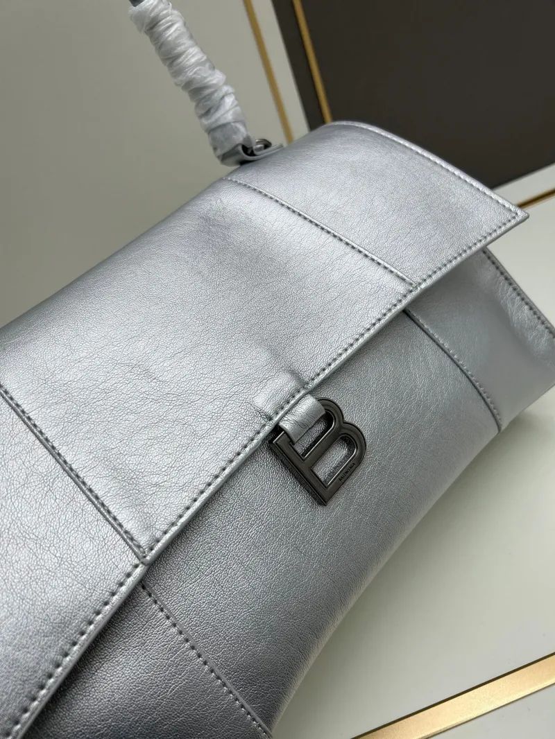 Balenciaga Silver Top Handle Bag 6899 - Image 4