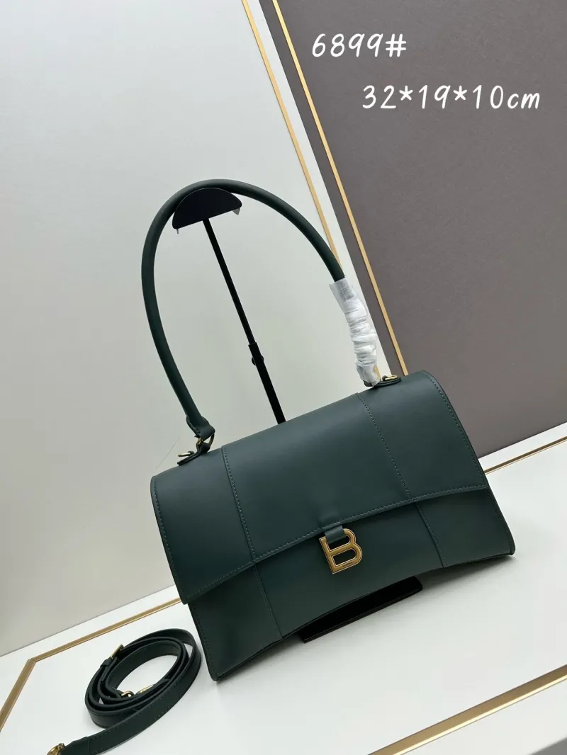 Balenciaga Dark Green Top Handle Bag 6899