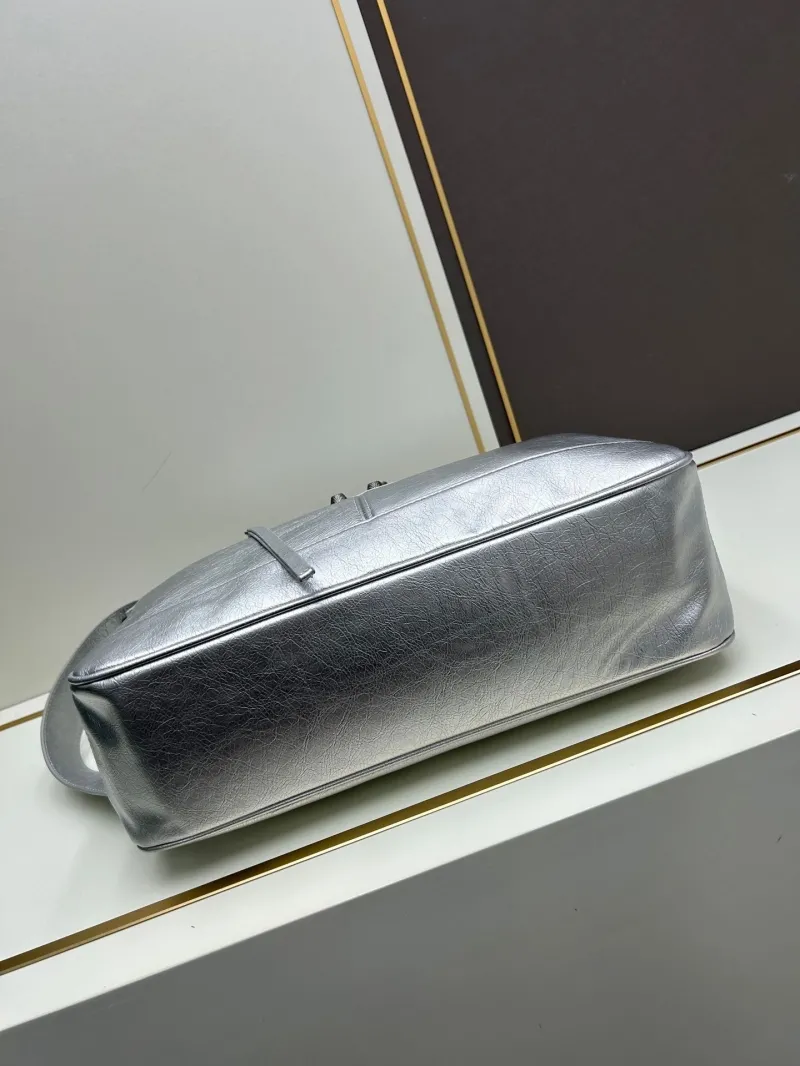 Balenciaga Silver Top Handle Bag 6861 - Image 5