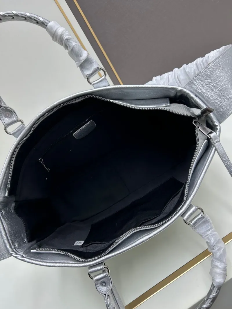 Balenciaga Silver Top Handle Bag 6861 - Image 7