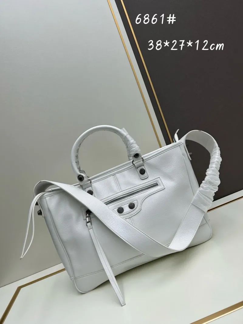 Balenciaga White Top Handle Bag 6861