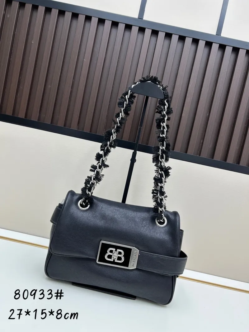 Balenciaga Black Flap Shoulder Bag 80933