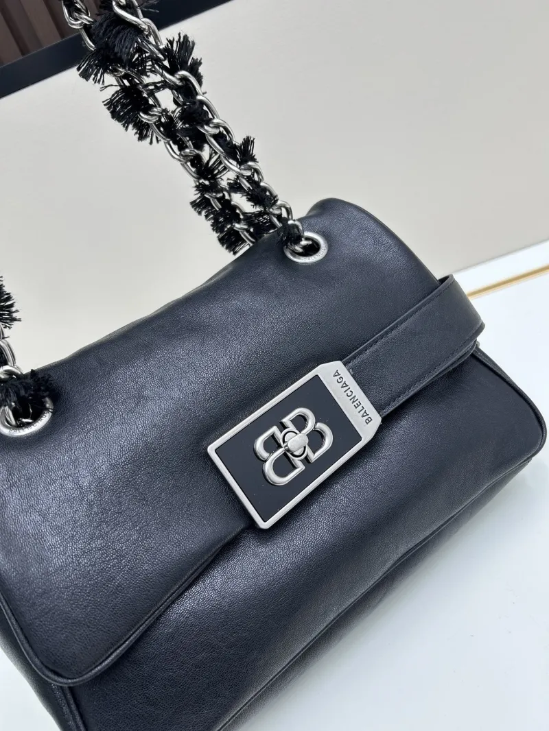 Balenciaga Black Flap Shoulder Bag 80933 - Image 4