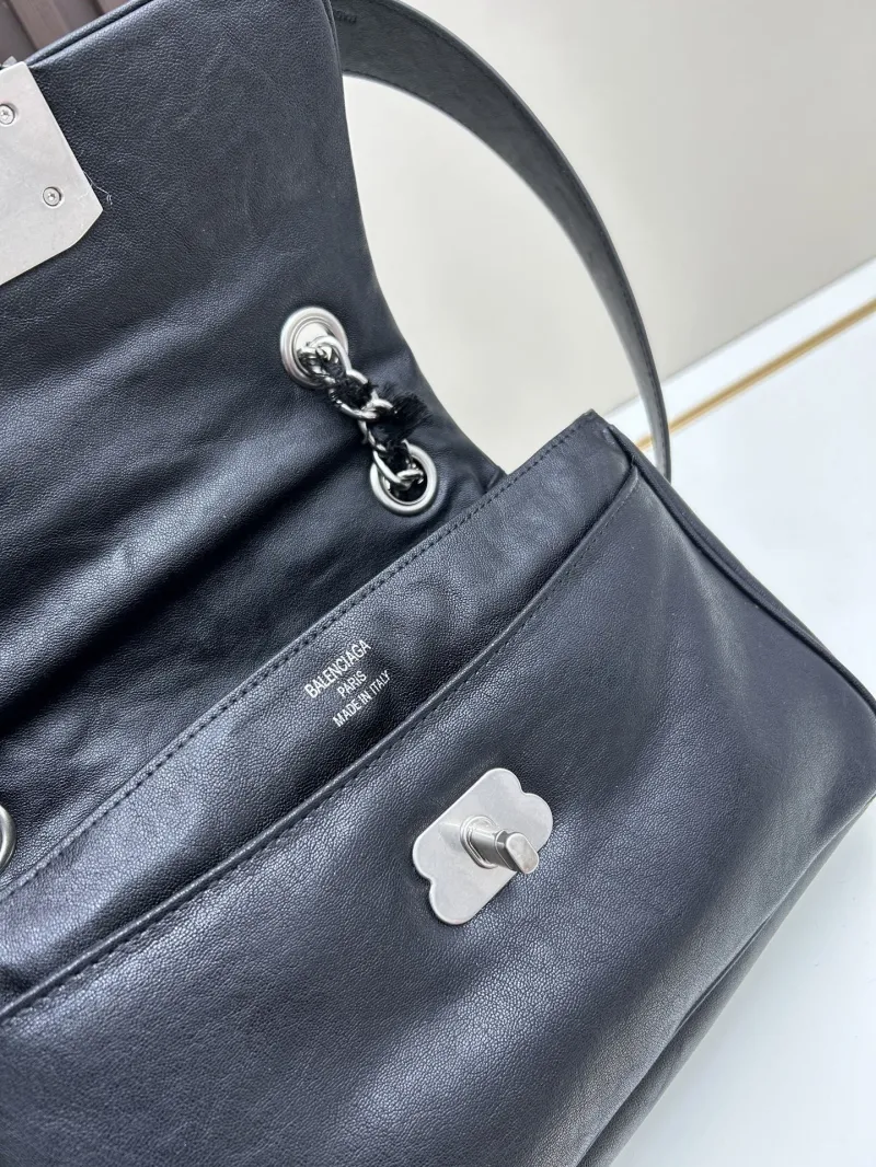 Balenciaga Black Flap Shoulder Bag 80933 - Image 8