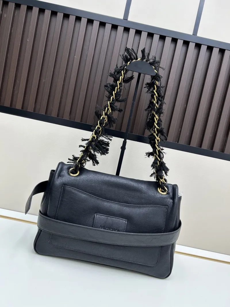 Balenciaga Black Top Handle Shoulder Bag 376