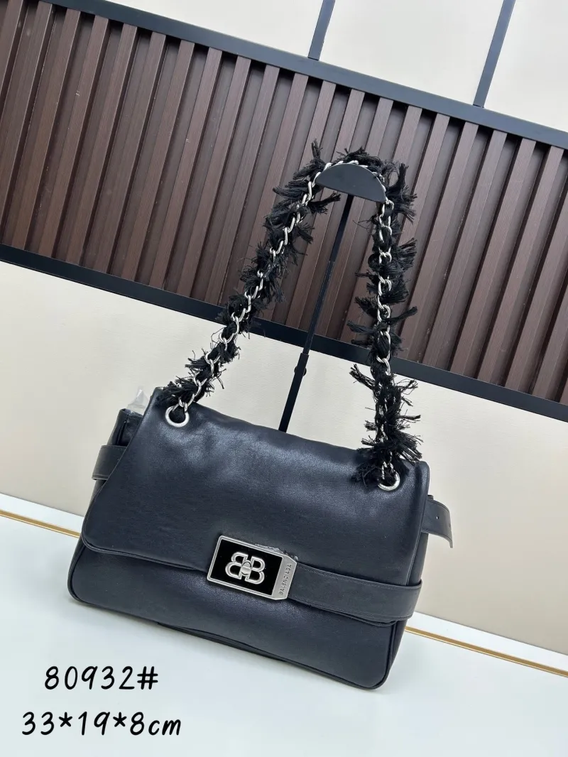 Balenciaga Black Top Handle Shoulder Bag 80932