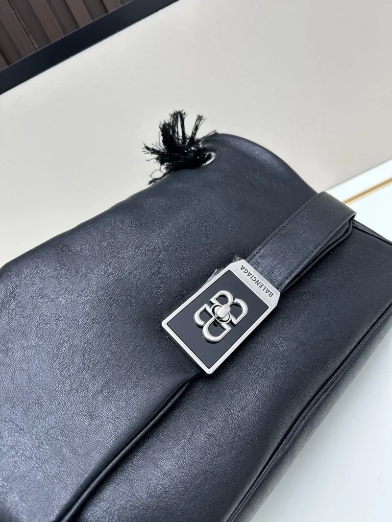 Balenciaga Black Top Handle Shoulder Bag 80932 - Image 5