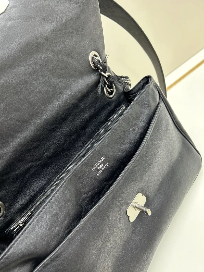 Balenciaga Black Top Handle Shoulder Bag 80932 - Image 8