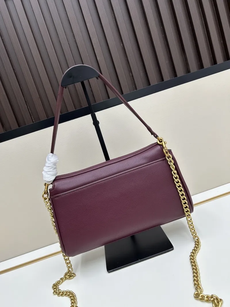 Alternative view of Balenciaga Burgundy Chain Shoulder Bag 6004