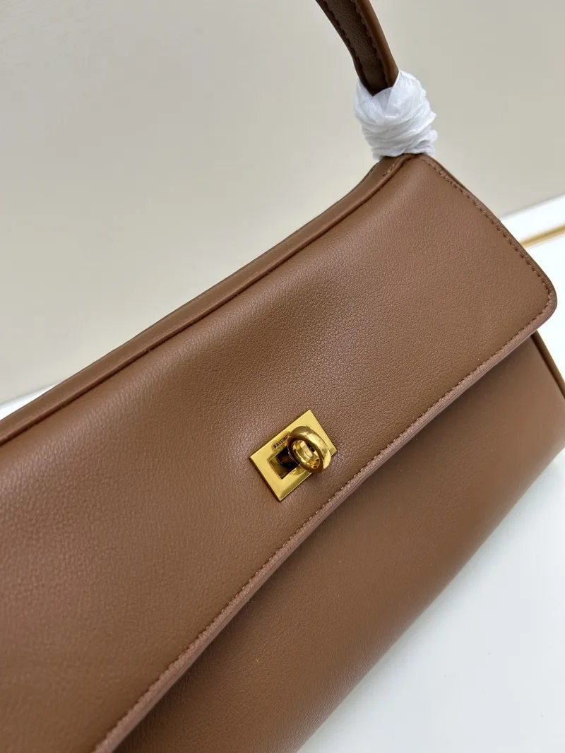 Balenciaga Brown Leather Shoulder Bag 6004 - Image 4
