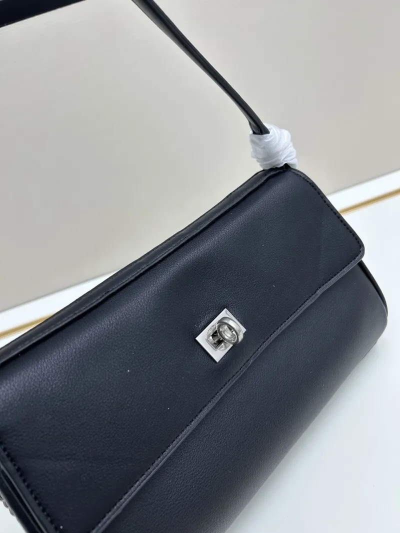 Balenciaga Black Top Handle Crossbody Bag 6004 - Image 4