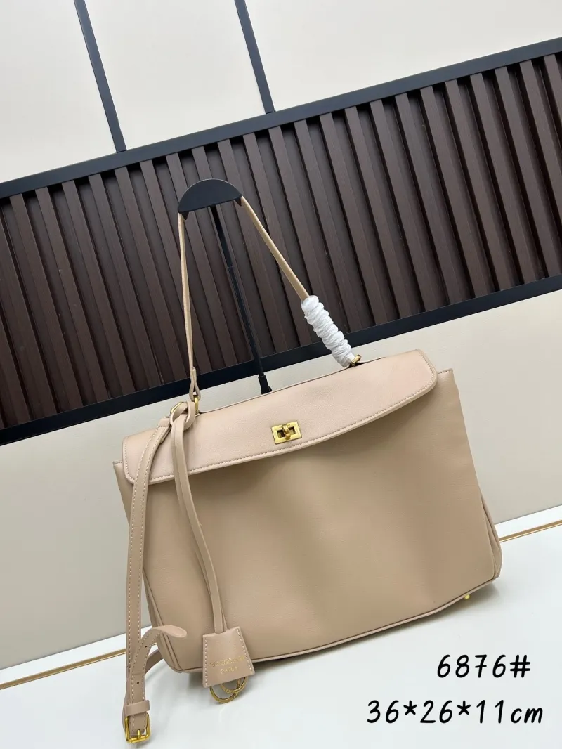 Balenciaga Beige Top Handle Shoulder Bag 6876