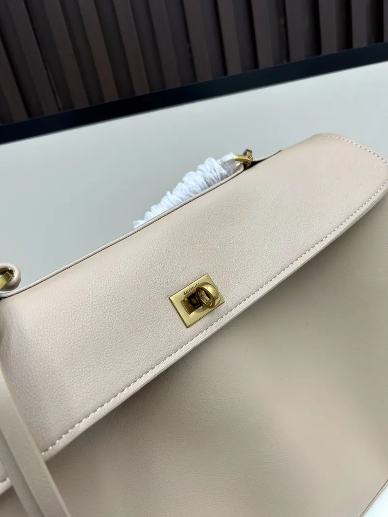 Balenciaga Beige Top Handle Shoulder Bag 6876 - Image 4
