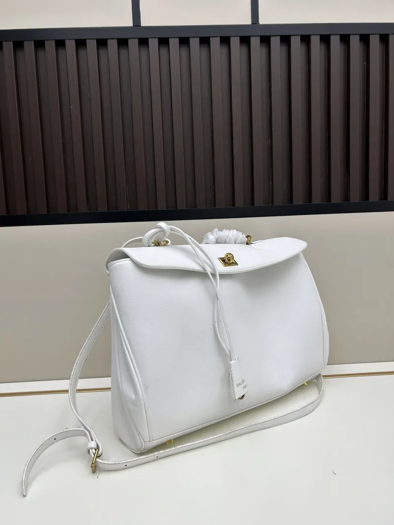 Balenciaga White Top Handle Bag 6876 - Image 3