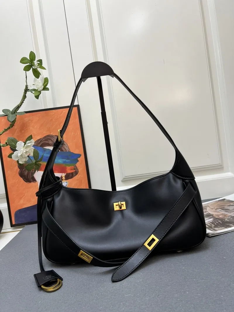 Balenciaga Black Leather Top Handle Bag 395