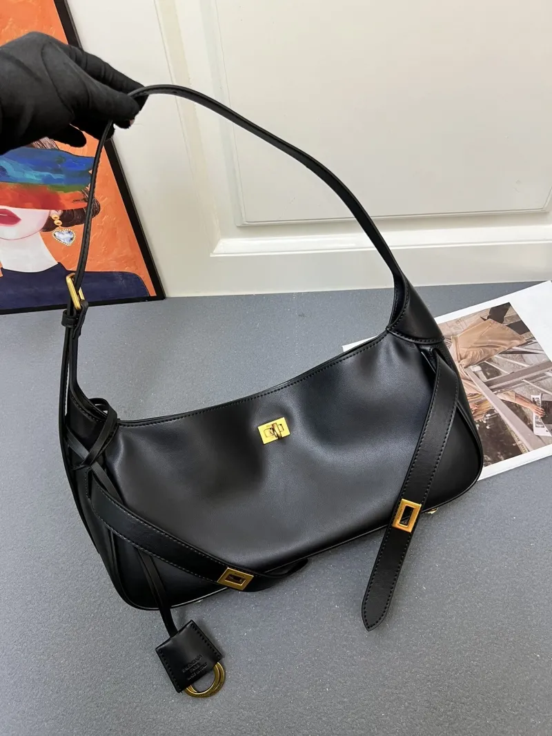 Balenciaga Black Leather Top Handle Bag 395 - Image 5