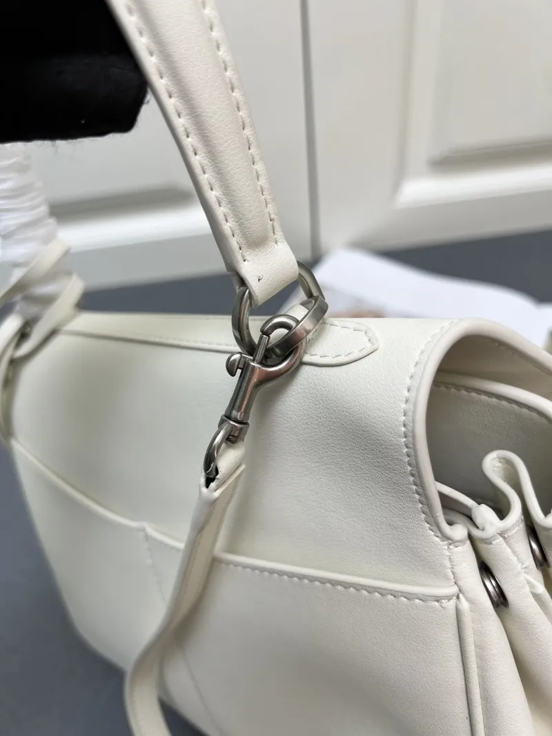 Balenciaga Rodeo White Leather Shoulder Handbag - Image 5