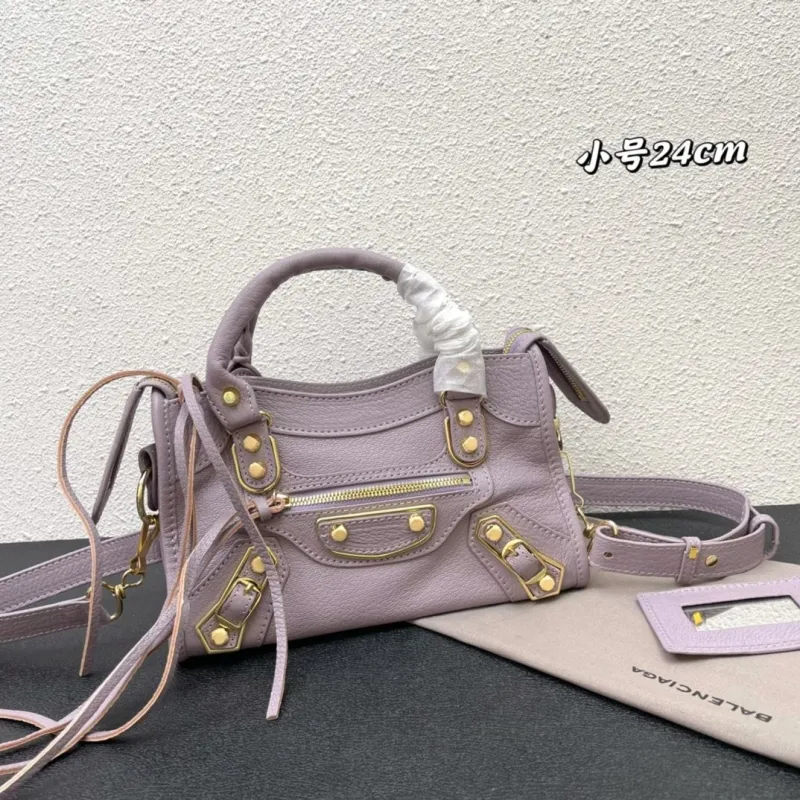 Balenciaga Small Lavender Top Handle Bag 24cm