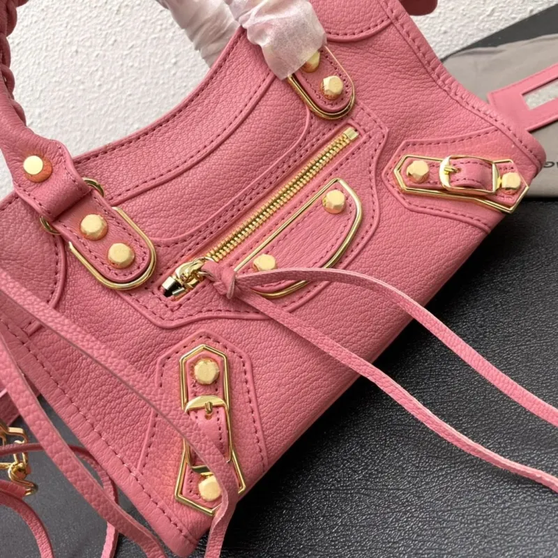 Balenciaga Small Pink Top Handle Bag 24cm - Image 6