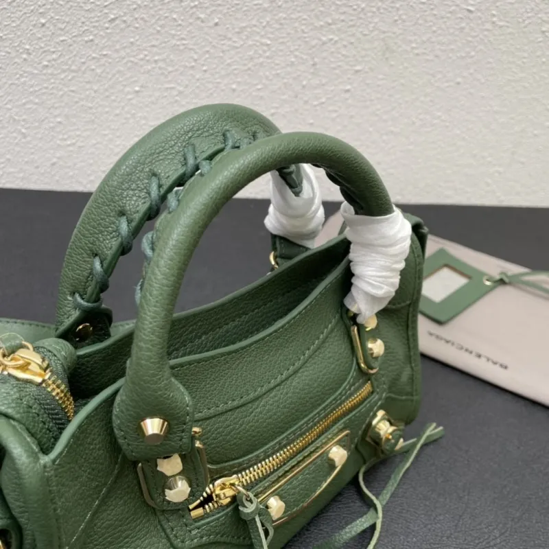 Balenciaga Small Green Top Handle Bag - Image 4