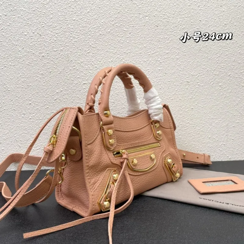 Balenciaga Small 24cm Light Pink Top Handle Bag - Image 3