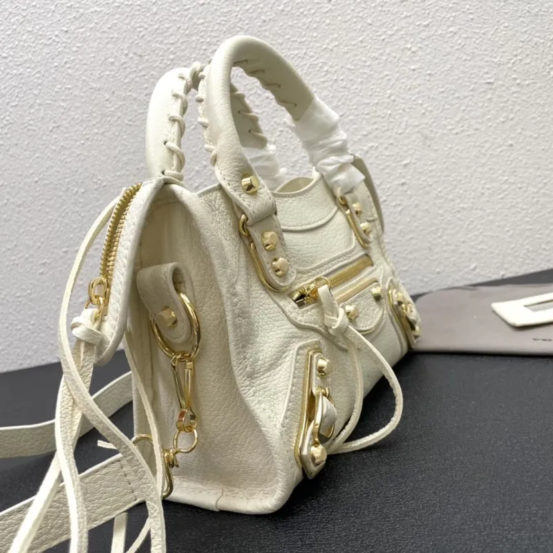 Balenciaga Small White Top Handle Bag - Image 4