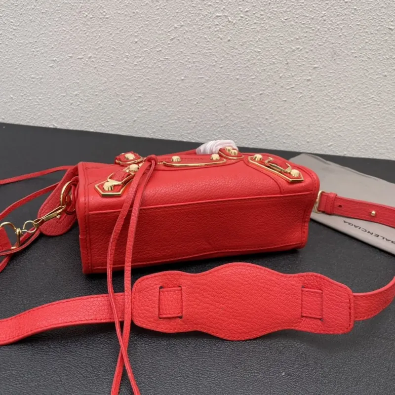 Balenciaga Small Red Top Handle Crossbody Bag - Image 6