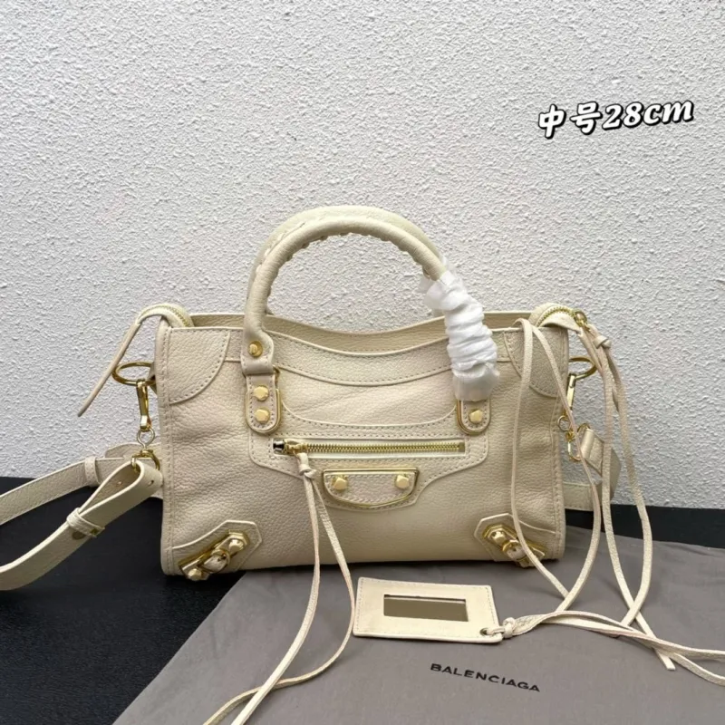 Balenciaga Medium Cream Top Handle Bag 28cm