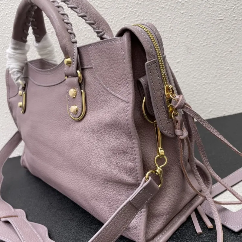 Balenciaga Large Mauve Top Handle Bag 422 - Image 5