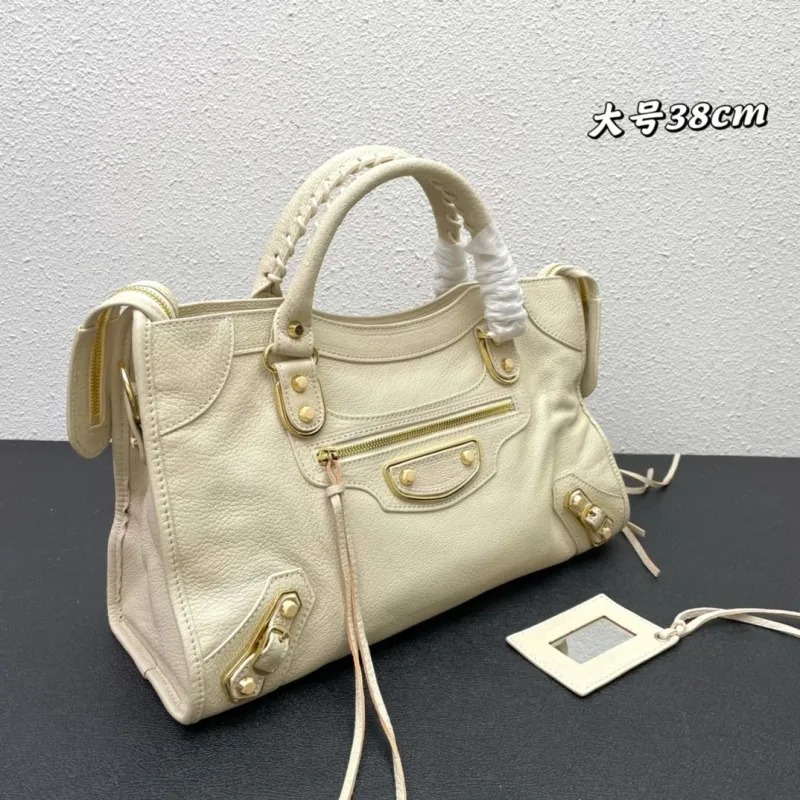 Balenciaga Large Cream Top Handle Bag - Image 3