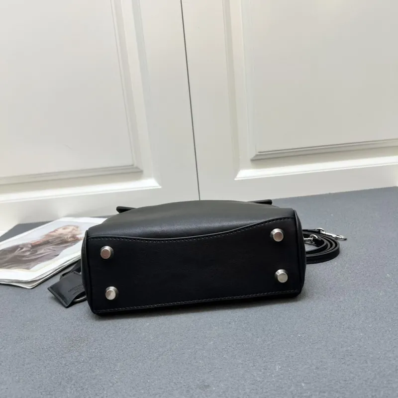 Balenciaga Black Top Handle Crossbody Bag 6625SQ 23cm - Image 7