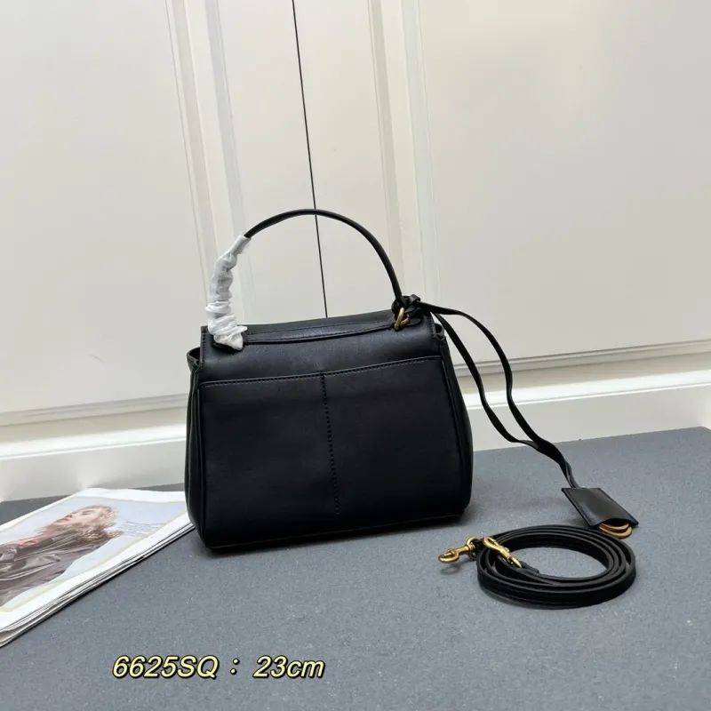 Balenciaga Black Top Handle Bag 6625SQ 23cm