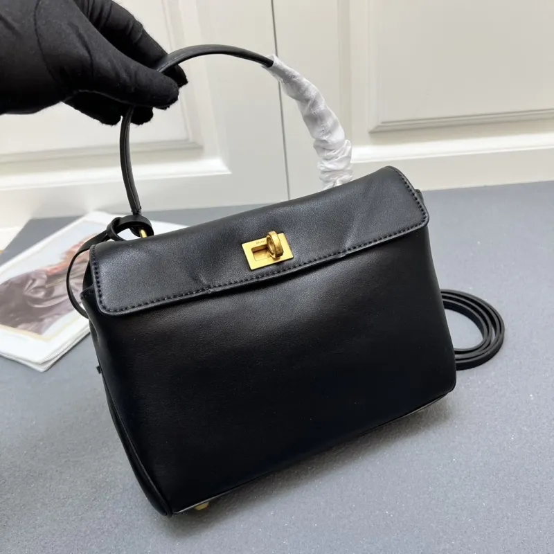 Balenciaga Black Top Handle Bag 6625SQ 23cm - Image 3