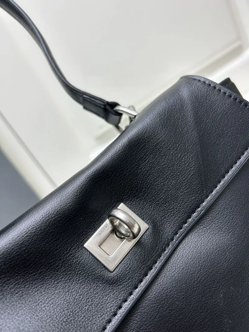 Balenciaga Black Top Handle Handbag 9027 - Image 5